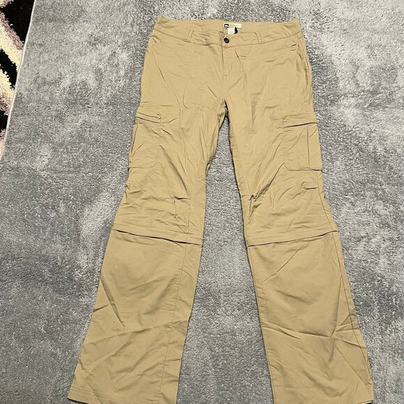 REI Pants Womens 12 Convertible Capri Zip Off Cargo Hiking Nylon - Picture 1 of 11